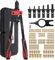 Proster Rivet Nut Tool 14 - Rivet Nut Gun with 150Pcs M3 M4 M5 M6 M8 M10 Rivet Nuts 6Pcs Metric Mandrels Heavy Duty Hand RIV Nut Gun Thread Setter Kit Red
