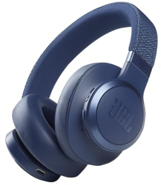 JBL Live 660NC - Cuffie auricolari Bluetooth senza fili, con cancellazione del rumore, fino a 50 ore di lettura, colore: blu