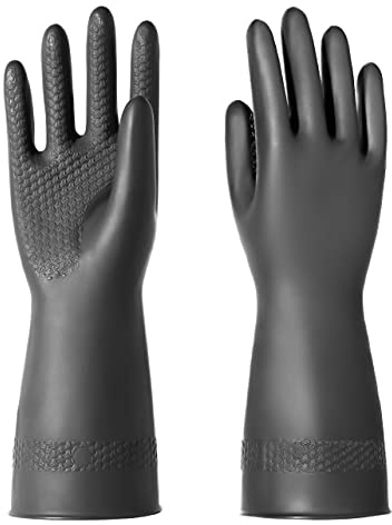 ROYAKI Chemical Resistant Gloves,Waterproof Cleaning Protective Safety Work Heavy Duty Gloves,12.9, 1 Pair Size Extra Large