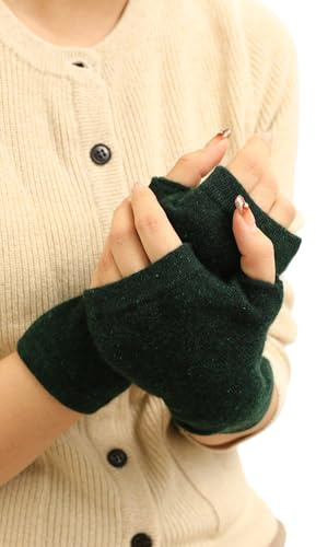 Prettystern Kaschmir-Wolle Damen Pulswärmer fingerlose Handschuhe Hand-Stulpen