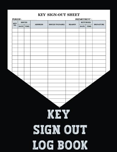 Key Sign Out Log Book: The Key Sign Out Log Book is the perfect tool for keeping track of your keys and belongings. This log is perfect for keeping track of all the keys you use throughout the day.