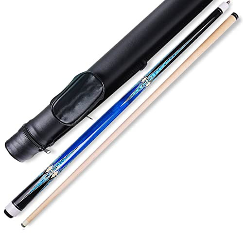 Pool Billiard Queue 57 Zoll 18–20 Oz Ahorn-Billard-Pool-Queue-Sticks mit 12,5 mm Spitzen zur Pflege Ihres tragbaren Billard-Queues EHAYAS 230629(Color:E-Rod Tube,Size:)