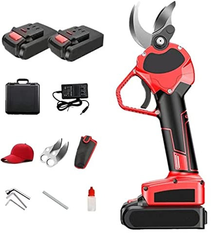 Tagliaerba elettrico professionale, potatore elettrico a batteria Cesoie elettriche per potatura Potatore elettrico di sicurezza per tagliaerba alimentato a batteria al litio, diametro di taglio 40 m