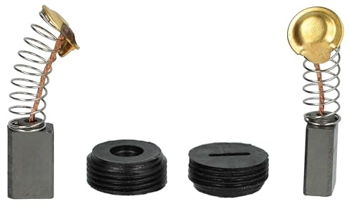 vhbw 2x balais charbon 12,2 x 7,9 x 4,9 mm compatible avec Menzer (+ 2015) LHS 225 PRO VARIO, LHS 225, LHS 225 PRO ponceuse + ressort