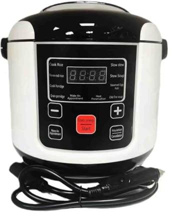LNJZMDSS Mini Cuiseur À Riz 2L Petit Cuiseur À Riz De Voyage, Visite Autonome De Camion 24V, Cuiseur À Riz De Voiture 12V, Adapté pour 2-4 Personnes Mini Cuiseur À Riz De Voyage,24v