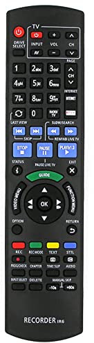 Télécommande de Remplacement pour Enregistreur de Disque Blu-Ray Panasonic N2QAYB000611