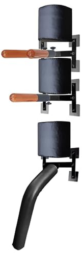 Elitix Wing Chun Dummy Holz Wing Chun Dummy Trainingsarme Ständer Wandhalterung, Kampfsport-Übungsausrüstung für Box-Taekwondo Schlagen, Treten, Übungsstapel