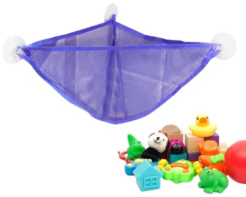 Filet de jouets de bain | Grand seau de salle de bain d'angle | Sac de douche pour jouets de bain, grand seau de salle de bain, organisateur de jouets de baignoire pour salle de bain