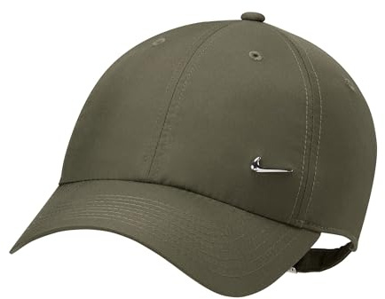 Nike Unisex DF Club U CB Mtswsh L Cappellino da Baseball Medium Olive/Metallic Silver L/XL
