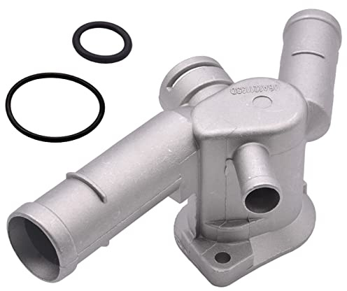 Nuova lega di alluminio radiatore termostato alloggiamento tubo refrigerante flangia per VW T5 per Jetta per Bora POLO Golf Maggiolino Skoda Fabia octavia A3 Seat LEON IBIZA CORDOBA 06A121132