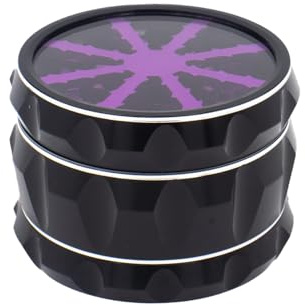 Aluminium Alloy Grinder with Clear Lid 2.5”