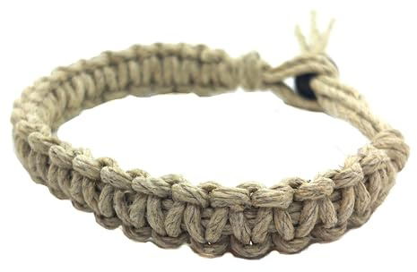 Hempnotic Jewelry Men's or Women's Natural Hemp Bracelet Surfer Hawaiian Style Eco Friendly