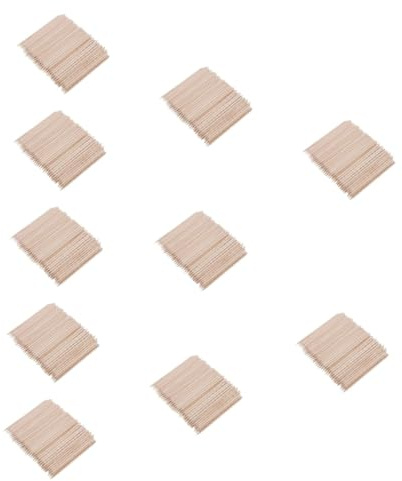 HAPINARY 1000piezas Palitos De Madera Naranja Para Cutículas Stick De Manicura Multifuncional Para Pies y Uñas Eliminador De Cutículas Doble Cara Para Arte De Uñas y Cuidado Personal