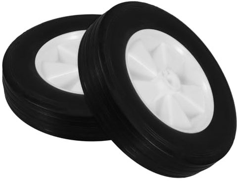 NULYLU 2pezzi Ruote Per Tosaerba Solida Ruote Resistenti Per Macchine Da Giardino Facili Da Installare Compatibili Con Tosaerba Standard
