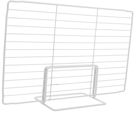 ORFOFE Freezer Divider Iron Mesh Shelf Separator, White Metal Storage Partition for Clothes and Freezer, Sturdy Organiser for Commercial Kitchens and Homes