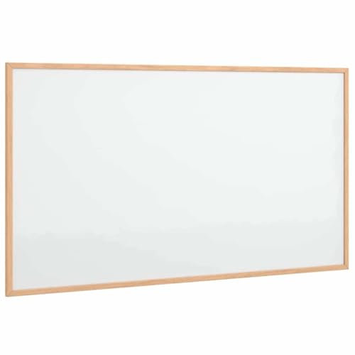 vidaXL Tableau blanc magnétique avec cadre en bois de pin massif 100 x 55 cm