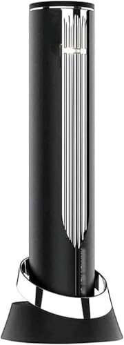 MISTPURE Electric Wine Opener with Charging Base and Foil Cutter - Automatic Wine Bottle Opener - Rechargeable Electric Wine Bottle Opener, Silver