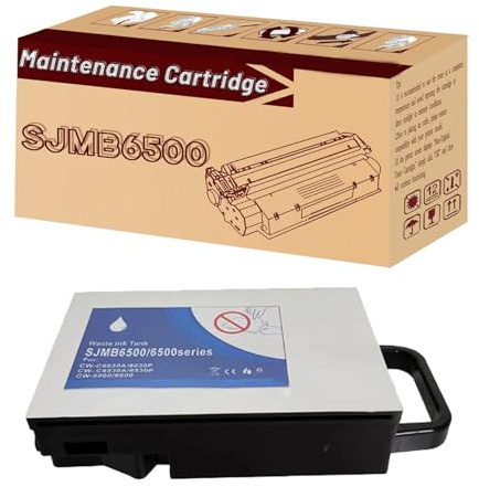 Cartouche de Toner de Maintenance SJMB6500 Compatible pour collecteur d'encre usagée pour Epson Les imprimantes CW-C6000A C6000P 6030A 6030P C6500A C6500au C6500P 1 Combo Pack