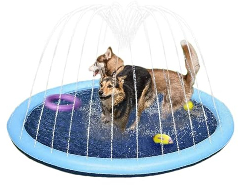 Strandspray-Matte – Spielmost für Kinder mit Sprühgerät | Dicke Wasserspielmatte ohne Rutschen, Strandspray Matte für Kinder, Wasserraille, D