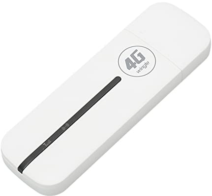 Garsent Router WiFi WiFi 4G Portatile con Slot della Scheda SIM LTE Modem WiFi USB, Hotspot da Viaggio Portatile Ad Alta velocità, Mini Router Sbloccato 4G Dongle per Auto per Powerbank
