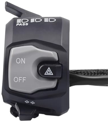 Lenker-Steuerschalte Motorrad-Lenker-Controller Schaltet Hupenknopf, Blinker, Elektrische Nebelscheinwerfer, Vorbeifahrendes Licht, Start
