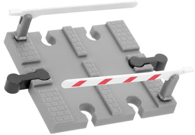 FIXOSHEE Realistic Train Track Railing Barrier Model Railway Accessory Plastic Decorative Road Block for Model Railroads Easy to Install Pretend Play for Creative Train Scene Building