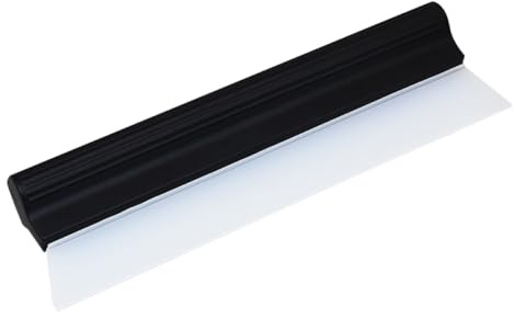 OUNONA 2 Pezzi Raschietto in Silicone Per Vetri Spatola Per Pulizia Facile Adatto a Vetri Piani, Piastrelle, Porte in Vetro e Finestrini Auto