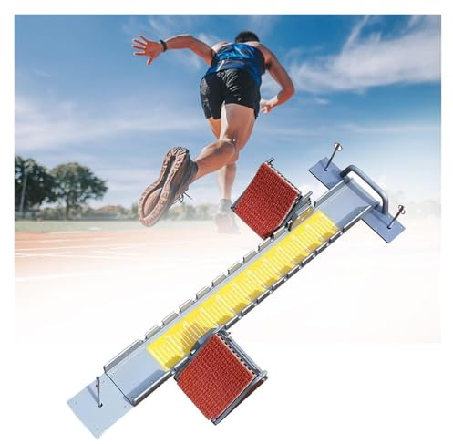 YXYLJOZ Blocchi di partenza per Atletica, Blocchi di partenza per Corsa, Pedali in Alluminio per Sprint, Regolabili su 4 angolazioni, Adatti per Esercizi di Corsa Fitness