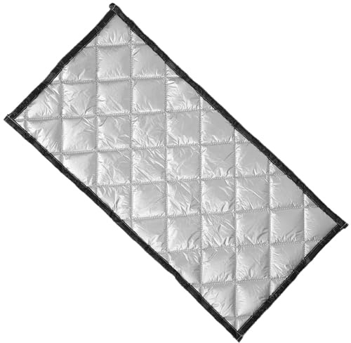 MAGICLULU Geräuschdämmender Verdunkelungsvorhang 50x100cm Schallabsorbierendes Wärmedämmendes Material Doppelseitig Silber für Schlafzimmer Büro und Tonstudio