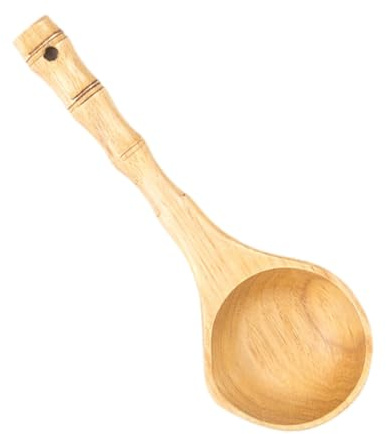 EPIGEIST Saunaraum Holzlöffel Langstielige Schöpfkelle aus Holz mit Glattem Griff für Küche und Sauna