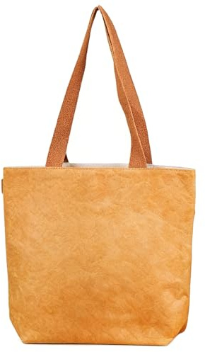 HOOWIFFY och Återanvändbar Papperskasse med Handtag och Lövskyddad Shoppingpåse för Kosmetik Resesaker och Daglig Användning Hållbar och Lätt för Picknick och Take-away