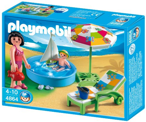 PLAYMOBIL - Piscina para niños, Set de Juego (4864)