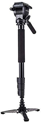 Chenzinan Camera Triangle Bracket Professional Camera Tripod SLR Camera Bracket Portable One-legged Trekking Pole Monopod (Color