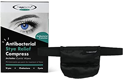 The Eye Doctor Stye Relief Compress Featuring Sterileyes - Microwaveable Single Eye Patch - Treatment of Styes, Chalazion & Cyst - Moist Heat Mask for Dry Eyes, Blepharitis & MGD