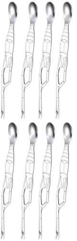 Ciieeo 8 Piezas De Tenedor De Langosta Tenedor De Cangrejo Suministros De Cocina Selecciones De Alimentos Taza De Café Turco Mal De Ojo Tenedor De Camarón Tenedores De Marisco