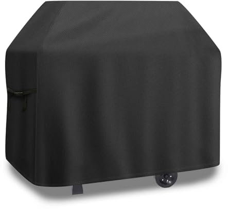 Raweao BBQ Cover Heavy Duty Waterproof, 155x66x112cm Outdoor Barbecue Cover 60 inch for Weber, Brinkmann, Char-Broil Grills