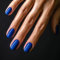Ceboic 24Pcs Press on Nails Kurz, Französische Eckig Nägel Zum Aufkleben Einfarbig Acrylic Kunstnägel Fake Nails, Natürliche Fingernägel Künstliche Nägel für Frauen Mädchen DIY Nail Art (Königs Blau)