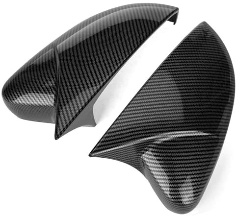Spiegelkappen Seitenspiegelkappen Auto Seite Rückspiegel Abdeckung Kappen Shell Trim OX Horn Stil Außen Für Für Polo Für MK5 Für 6R Für 6C 09-17 Seitenspiegelkappen