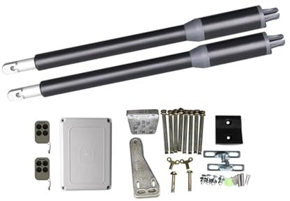 SFSLBFB Ouvre-Portail Coulissant Automatique Porte Automatique Ouvre-Portail électrique à Double battant Moteur pour motorisation Système de contrôle d'accès Kit de télécommande de Moteur Automatique