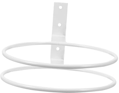 POPETPOP Soporte y para de Hierro Balones de Baloncesto de Pared 2 Piezas Almacenamiento Resistente Óxido para Hogar y Espacios Deportivos