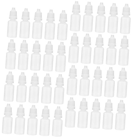 SAFIGLE 60pièces Flacon Compte-gouttes Flacon Compte-gouttes Liquide Pour Huiles Solvants Gouttes Ophtalmiques Et Déplacements