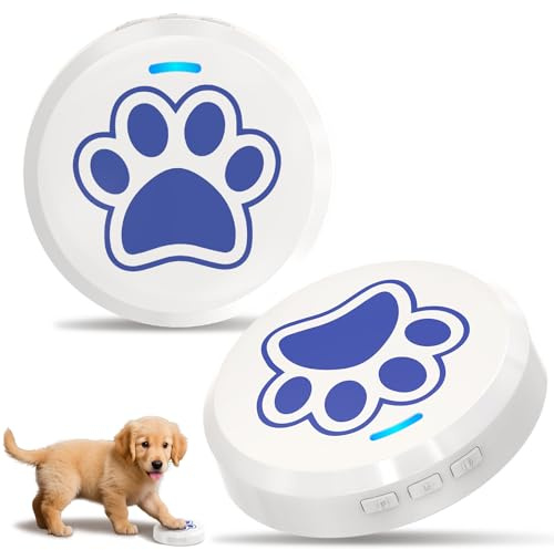 ChunHee Dog Bells Toilet Training – Dog Doorbell to Go Outside Potty Bells for Puppies with Adjustable Volume & 28 Ring Tones Teach Puppies to Ring Instead of Bark and Scratch(2 Pack)