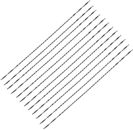 IWOWHERO 12 Lames Spirales en Acier 45 pour en U Accessoires Multifonctions pour Bricolage Découpe Bois et Travaux Manuels Kit 12 Pièces pour Sciage Précis et Robuste