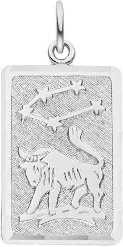 Jobo Unisex-Anhänger Sternzeichen eckig aus 925 Silber rhodiniert 20 mm