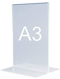 magnetoplan 43115 Tischaufsteller, Acryl, DIN A3 hoch, gerade