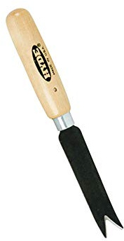 HYDE TOOLS 66030 - 3-1/2 X 3/4 Straight V-Trim Curved Tip Knife H212, Uncarded