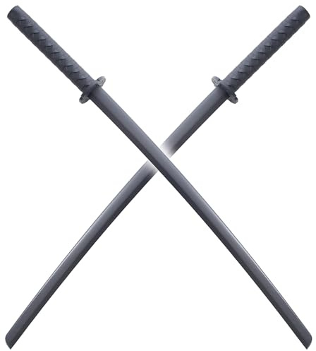 Set 2 Katanas Polypropylene Bokken Pack 2 Epees Haut de Gamme Sabre ABS Entrainement 100cm Haute Qualité