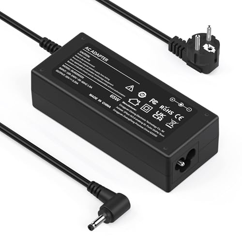 BIUBOTY 65W Ladekabel Laptop Ladegerät 20V 4,0x1,7mm Laptop Netzteil Kompatibel mit Lenovo IdeaPad 320 320S 330 330S S145 S340 310 510 Yoga 520 720 Flex 5 14 15 V14 V15 Ersatz Ladekabel Adapter