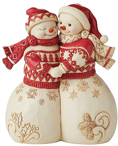 Jim Shore Heartwood Creek - Snowman Couple Figurine