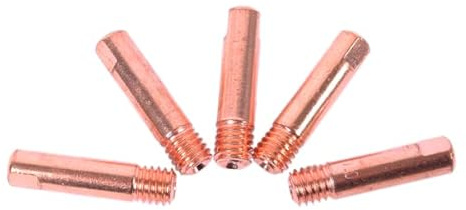 WELDINGER MIG/MAG Stromdüsen M6 0,8 mm 5er-Set für Aluminium (Kontaktröhrchen Schweißzubehör MB 150)